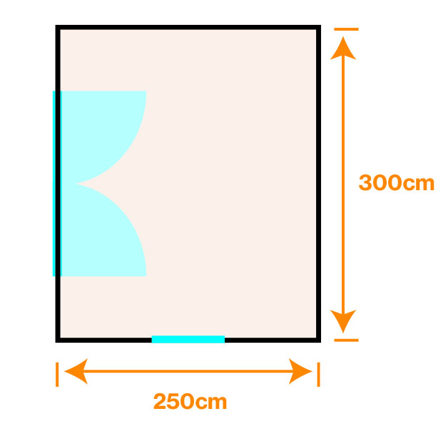 Dimenzije vrtne hiške Palmer